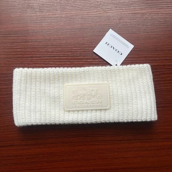 Coach | Accessories | Coach White Knit Headband | Poshmark